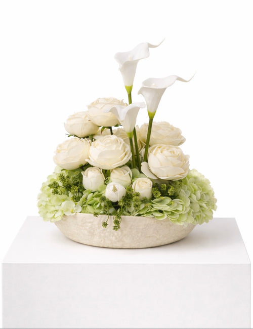 Ivory Bloom artificial arrangement